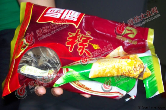 出自河南的雪鷹牌粽子。（來源：大眾網）