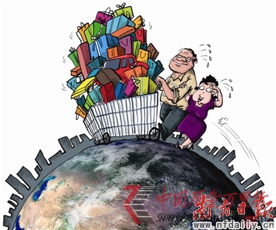 點圖查看下一頁 國人出境瘋狂購物“暴發戶”形象難改(圖)